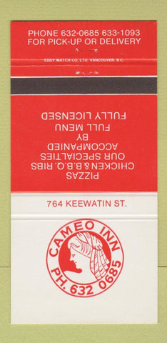 Matchbook Cover - Cameo Inn Pizza Vancouver? 30 Strike