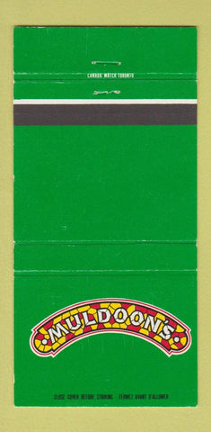Matchbook Cover - Muldoon's Burlington ON 30 Strike