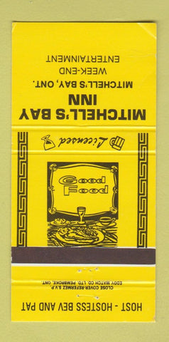 Matchbook Cover - Mitchell's Bay Inn Mitchell's Bay ON 30 Strike