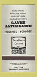 Matchbook Cover - Restaurant Bray's Montreal QC GRAY 30 Strike