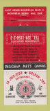 Matchbook Cover - La Joie D'Or Goden Joy CHInese Montreal QC WEAR 30 Strike