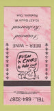 Matchbook Cover - Diamond Restuarant Roxboro QC PINK 30 Strike