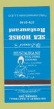 Matchbook Cover - Sea Horse Restaurant Oshawa ON 30 Strike