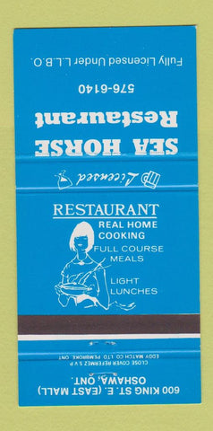 Matchbook Cover - Sea Horse Restaurant Oshawa ON 30 Strike