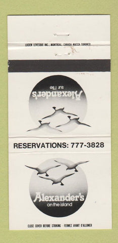 Matchbook Cover - Alexander's 30 Strike