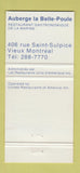 Matchbook Cover - Le Vieux Rafiot Restaurant Montreal QC 30 Strike