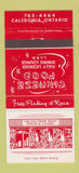 Matchbook Cover - Grand Chow Mein House Chinese Caledonia ON 30 Strike