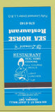 Matchbook Cover - Sea Horse Restaurant Oshawa ON 30 Strike