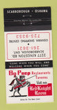 Matchbook Cover - Bo Peep Restaurant Scarborough ON 30 Strike