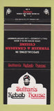 Matchbook Cover - Sultan's Kebab House  30 Strike