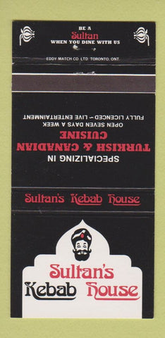 Matchbook Cover - Sultan's Kebab House  30 Strike