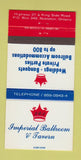 Matchbook Cover - Imperial Ballroom Tavern Nobleton ON 30 Strike