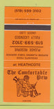 Matchbook Cover - The Comfortable Pew Heathcote ON 30 Strike