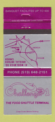 Matchbook Cover - Challnger 1 Restaurant Breslau ON 30 Strike