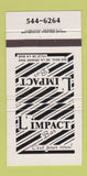 Matchbook Cover - L'Impact Bar Ville De LA Baie QC 30 Strike