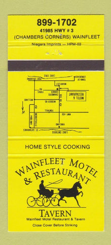 Matchbook Cover - Wainfleet Motel Restaurant ON 30 Strike