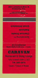 Matchbook Cover - Caravan Restaurant Etobicoke ON 30 Strike