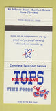 Matchbook Cover - Tops Restaurant Brantford ON 30 Strike