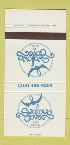 Matchbook Cover - Swallow Cove Restaurant San Clemente CA 30 Strike