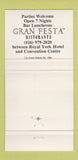 Matchbook Cover - Gran Festa Ristorante Toronto ON 30 Strike