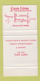 Matchbook Cover - Casa Lima Rexdale ON 30 Strike