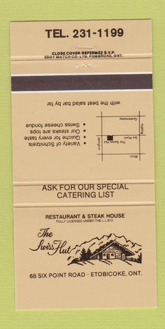 Matchbook Cover - The Swiss Hut Etobicoke ON 30 Strike