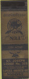 Matchbook Cover - Matchbook Cover Moose Lodge St Joseph MO
