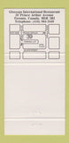 Matchbook Cover - Glassops Restaurant Toronto ON 30 Strike