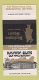 Matchbook Cover - Burlington Square Restaurant Burlington ON 30 Strike