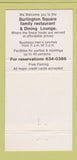 Matchbook Cover - Burlington Square Restaurant Burlington ON 30 Strike