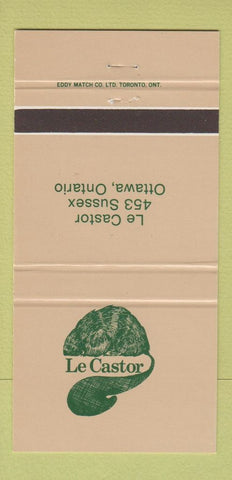 Matchbook Cover - Le Castor Ottawa ON 30 Strike