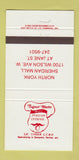 Matchbook Cover - Signor Marco Pizza Italian North York ON 30 Strike