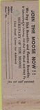 Matchbook Cover - Matchbook Cover Moose Lodge Chester PA