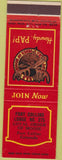 Matchbook Cover - Matchbook Cover Moose Lodge Fort Collins CO CREASE