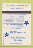 Matchbook Cover - Ameridan Midland Service Springfield IL 40 Strike