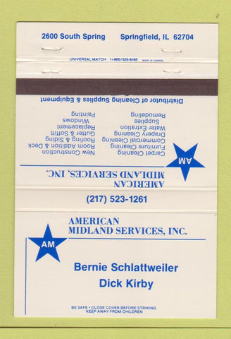 Matchbook Cover - Ameridan Midland Service Springfield IL 40 Strike