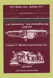 Matchbook Cover - Carlton Ullrich Funeral Home Tonawanda NY 40 Strike