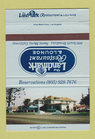 Matchbook Cover - Landmark Restaurant Santa Maria CA 40 Strike