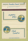 Matchbook Cover - Club Land'or Nassau Ladysmith VA 40 Strike