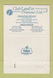 Matchbook Cover - Club Land'or Nassau Ladysmith VA 40 Strike