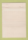 Matchbook Cover - Alfred Boelsche Optical Houston TX STICKER WEAR 40 Strike