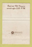 Matchbook Cover - Angelo's Texas BBQ Fort Worth TX Budweiser Beer 40 Strike