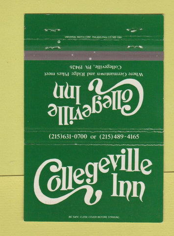 Matchbook Cover - Collegeville Inn PA 40 Strike