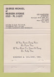 Matchbook Cover - George Michael New York City Salon WEAR 40 Strike