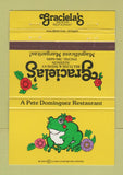 Matchbook Cover - Graciela's Mexican Restaurant Addison TX frog 40 Strike