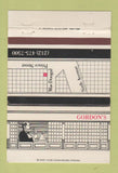 Matchbook Cover - Gordon's New York City? 40 Strike