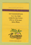 Matchbook Cover - Pinziminio Trattoria Cherry Hill NJ 40 Strike