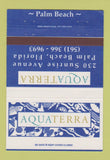 Matchbook Cover - Aquaterra Palm Beach FL 40 Strike