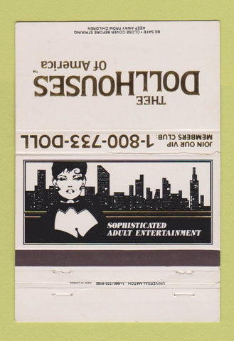 Matchbook Cover - Doll House Strip Clubs girlie CHAIN 40 Strike