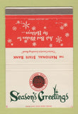Matchbook Cover National State Bank Rahway Hillside Plainfield NJ WEAR 40 Strike